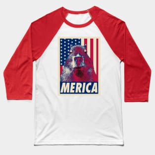 Capybara Merica 4th Of July Baseball T-Shirt